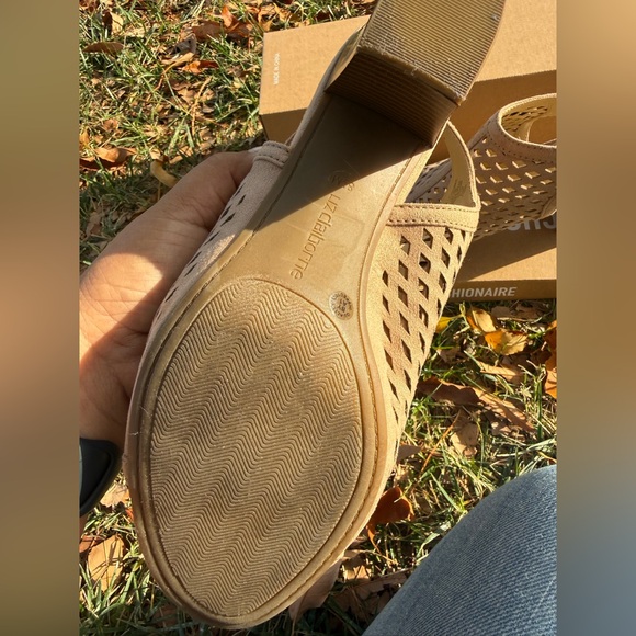 Liz Claiborne Tan Cutout Heeled Sandals - Picture 3 of 3